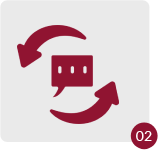 icônes de conversation et d'échange